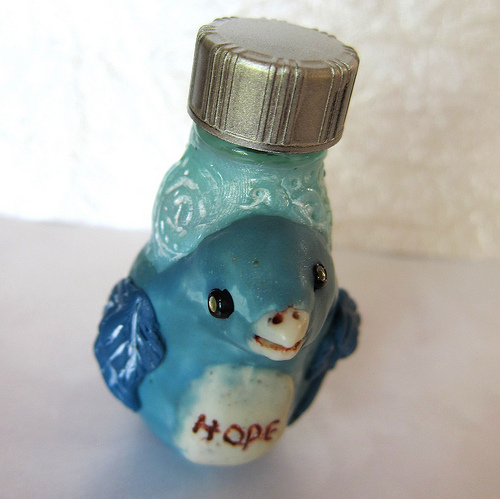 Blue Bird of Hope --Bottle of Hope