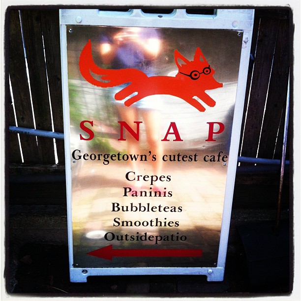 Georgetown Snap Cafe: animals rule in marketing