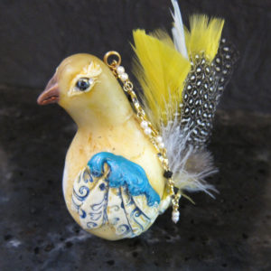 Whimsical Bird Ornament 