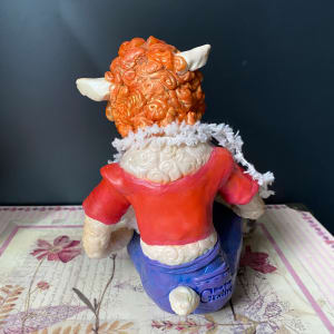 Back of Knit Happens Lucille Sculpture