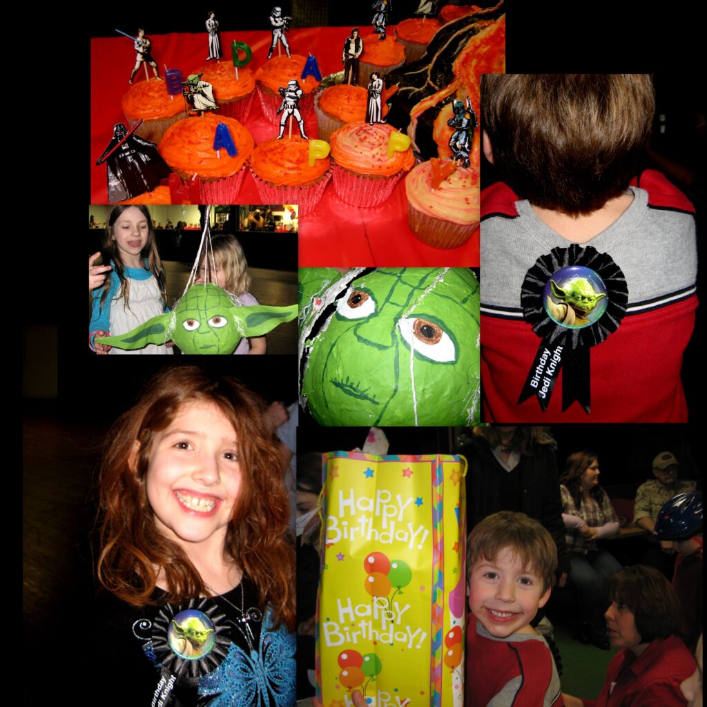 Scenes from Star Wars Birthday Party