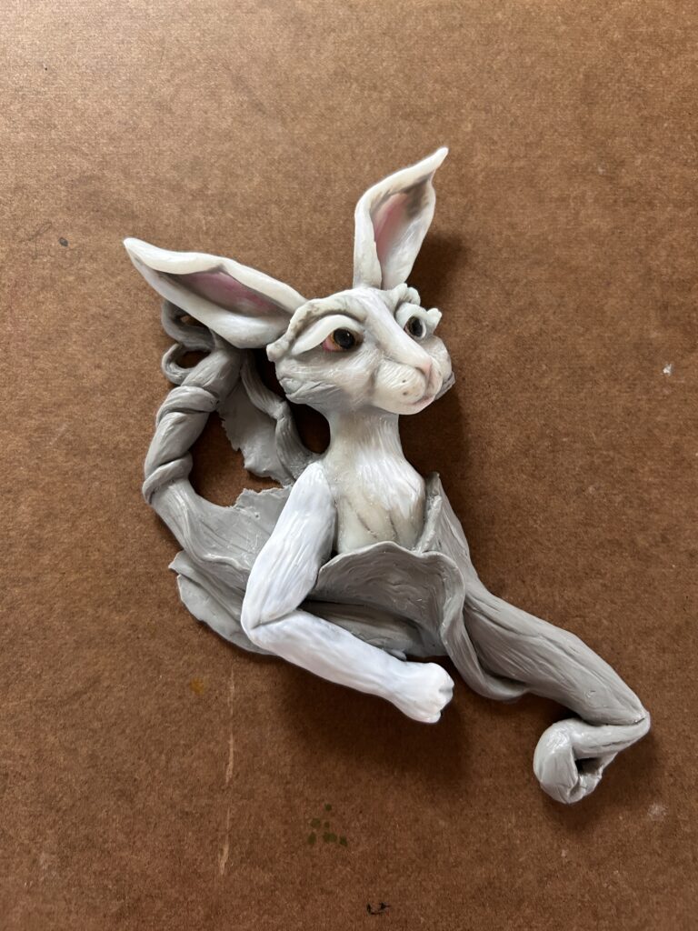 rabbit sculpt in progress