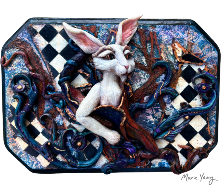 White Rabbit Wall Art